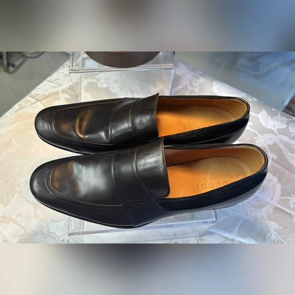 Gucci Black Loafers Sleek Slip-Ons Gucci Slip On Loafer with Web Black Leather - _631619 CQXM0  main image 3
